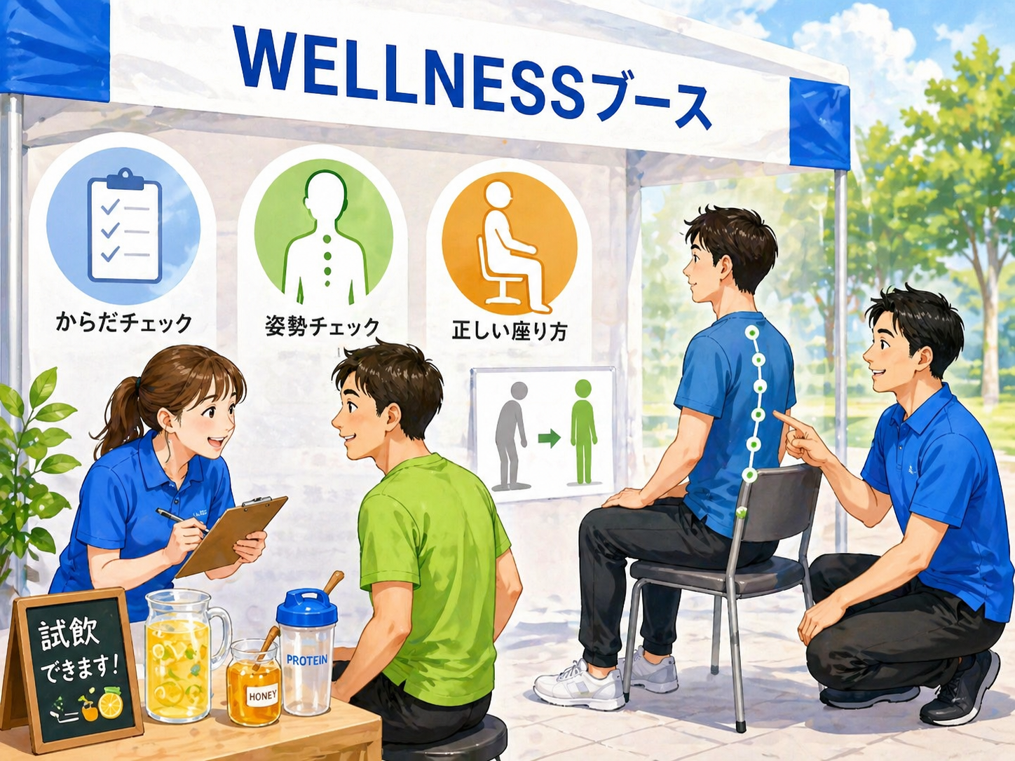 WELLNESSブース